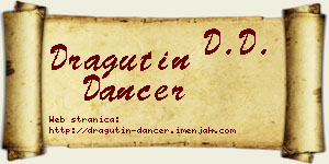 Dragutin Dancer vizit kartica
